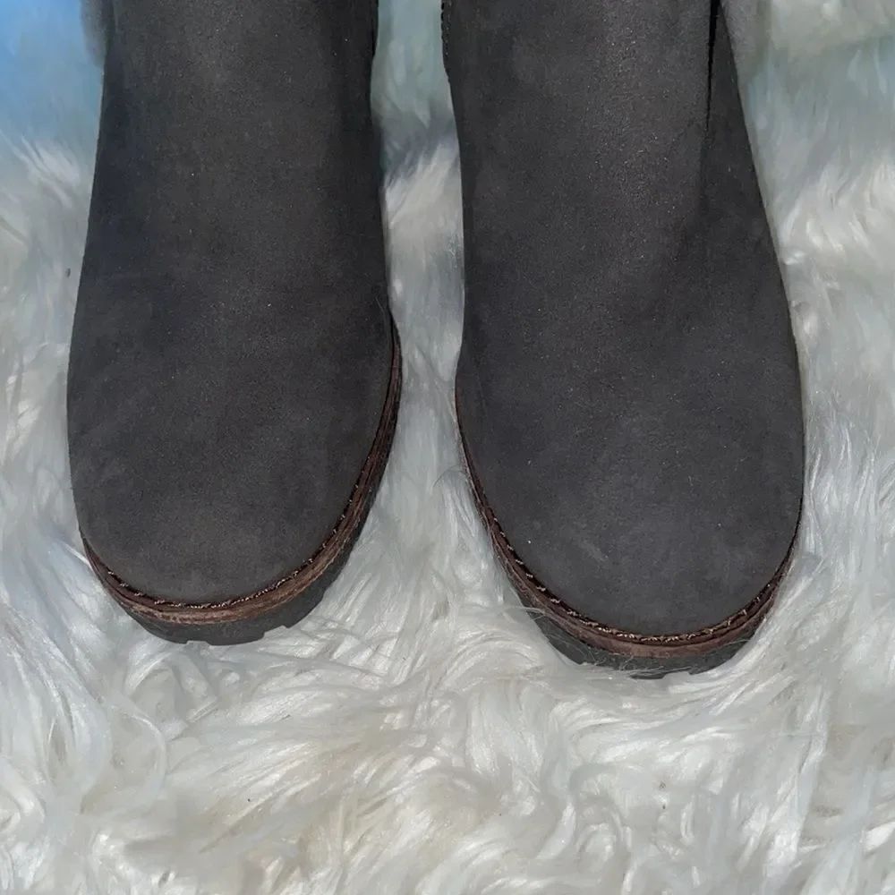 Frye Gray Jen Shearling Boot - Picture 6 of 11
